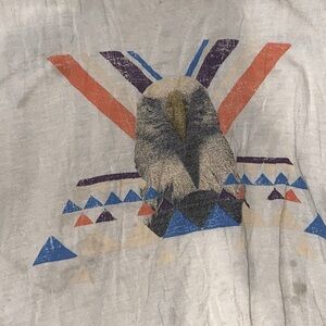 Eagle tank top colored white